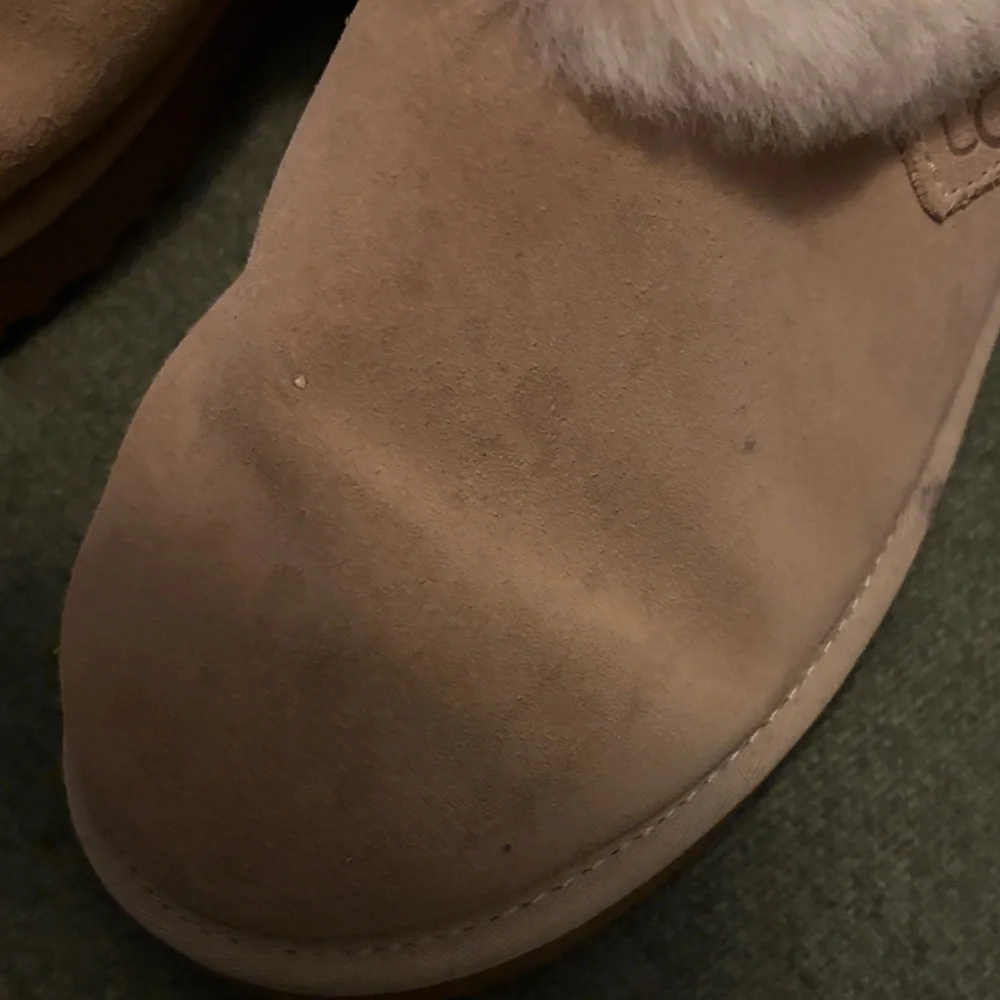 UGG Beige Slippers with Plush Lining - Picture 8 of 13